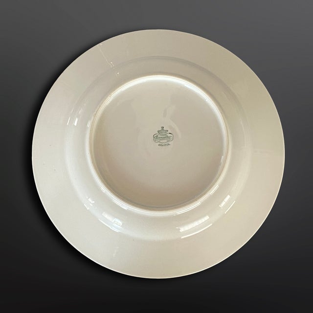 Ceramic SS Monogramed Set of Plates with Gold Trim by Bareuther Bavaria, 1930s, Set of 40 For Sale - Image 7 of 10