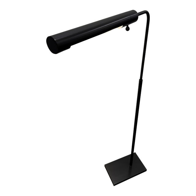 Modern Black Telescoping Floor Lamp For Sale