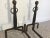1960s 1960s Sculpted Bronze Andirons in the Manner of Giacometti - a Pair For Sale - Image 5 of 7