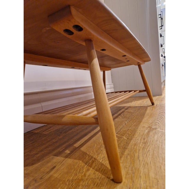 Mid-Century 459 Windsor Plank Coffee Table with Magazine Rack from Ercol, 1970s For Sale - Image 10 of 13