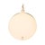 Modern Engine Turned Disc Charm, 14k Yellow Gold, Length 1.38 In For Sale - Image 3 of 3