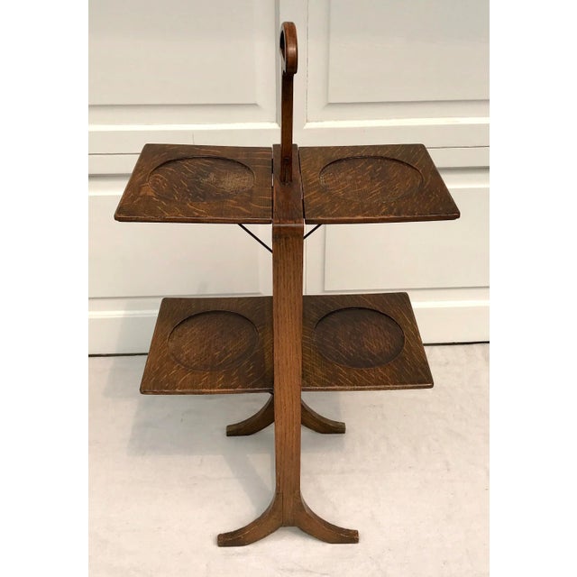 American 1900's Antique Folding Cake/Pie Stand Display For Sale - Image 3 of 13