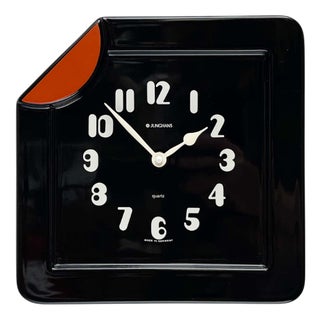 Vintage German Ceramic Wall Clock from Junghans, 1970s For Sale
