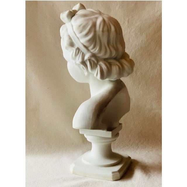 19th Century French Bisque Porcelain Bust of a Child For Sale - Image 9 of 18