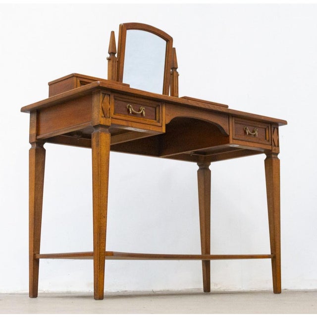 Wood Dressing Table with Directoire Style Stand For Sale - Image 7 of 18