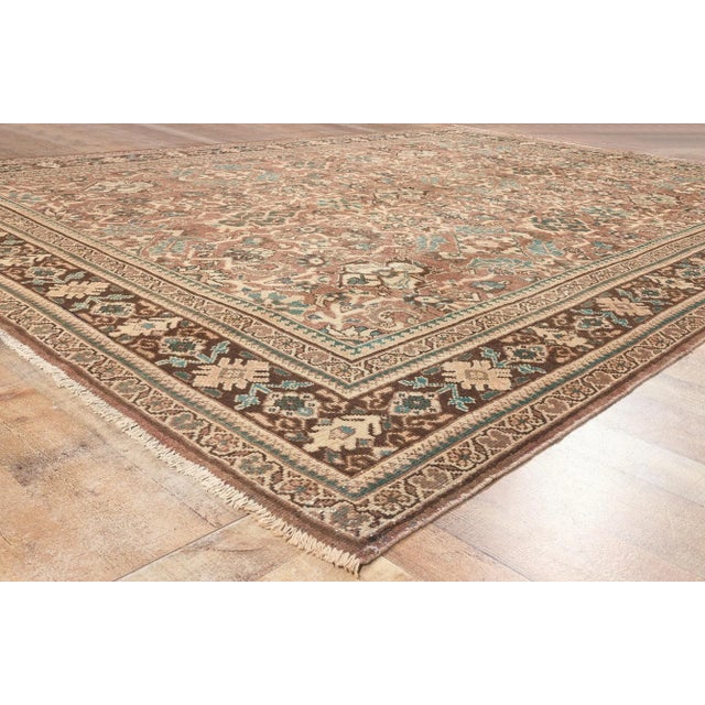 Textile Vintage Persian Mahal Rug - 09'01 x 12'07 For Sale - Image 7 of 9