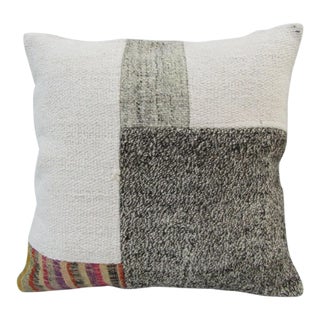 Handmade Patchwork Turkish Kilim Pillow Cover For Sale