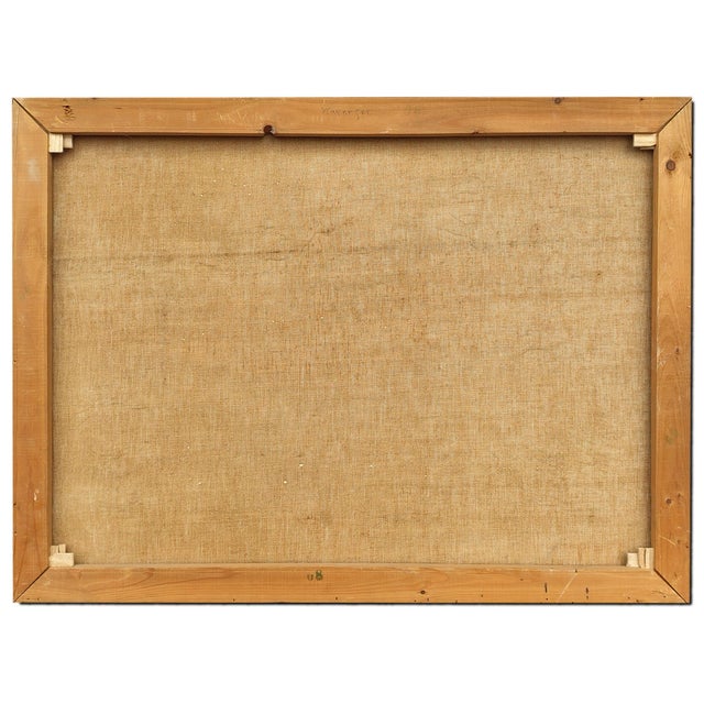 Carezza Lake and Latemar, Dolomites, 1950s, Oil on Canvas For Sale - Image 12 of 15