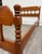 Brown Vintage Full Size Early American Colonial Style Maple Spindle Low Poster Bed For Sale - Image 8 of 10