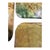 Sculpture Materials Vintage Gold & Green Capiz Shell Mosaic Coasters, Set of 7 For Sale - Image 7 of 7