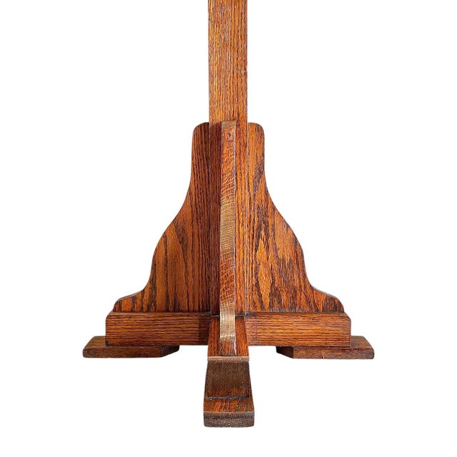 Arts & Crafts 1910s American Arts and Crafts Oak Coat Rack For Sale - Image 3 of 3