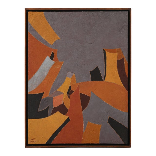 Ciudad Gris Abstract Artwork By Mexican Artist Maricruz Hernandez Covarrubias For Sale