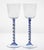 Cobalto and Pulegoso Murano Glass with Twisted Stems from Cenedese, 1950s, Set of 6 For Sale - Image 18 of 18
