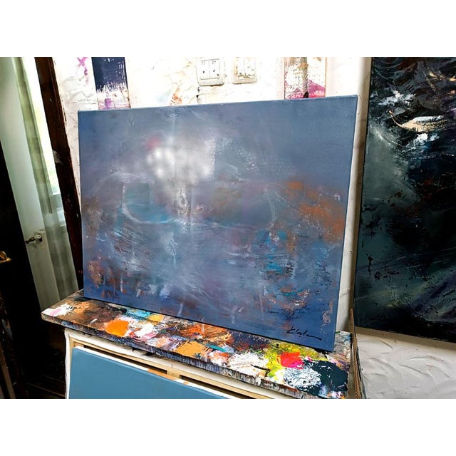 Contemporary Ovidiu Kloska, A Way to Infinity in Serene Light, Acrylic on Canvas For Sale - Image 3 of 10