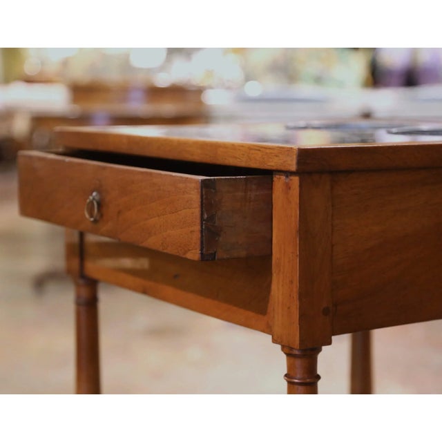 Wood 19th Century French Louis Philippe Walnut Rafraîchissoir With Marble Top For Sale - Image 7 of 11
