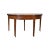 Classic Rich walnut table with straight tapering legs, brass casters, and striking wood grain of apron. The table can be...