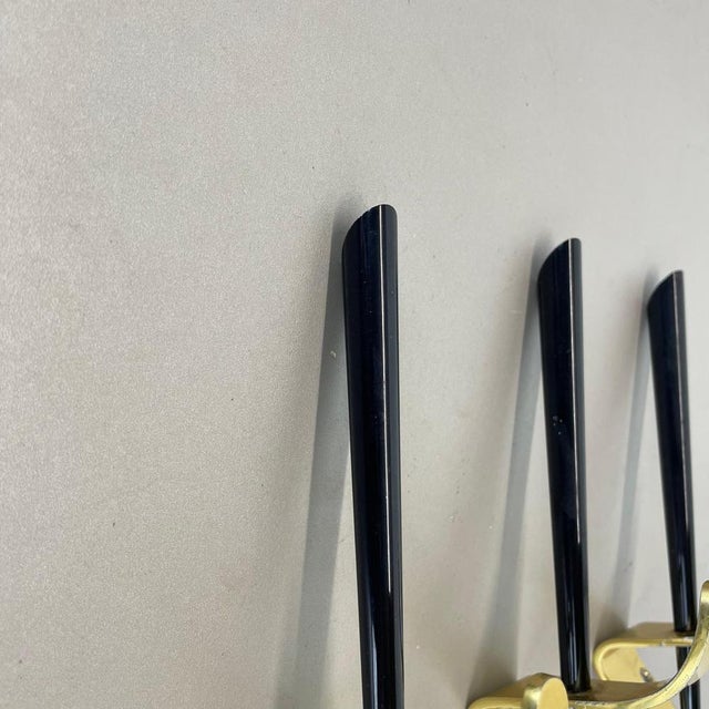 1950s Brass Wardrobe Hook Coat Rack Elements in the style of Carl Auböck, Austria, 1950s, Set of 3 For Sale - Image 5 of 18