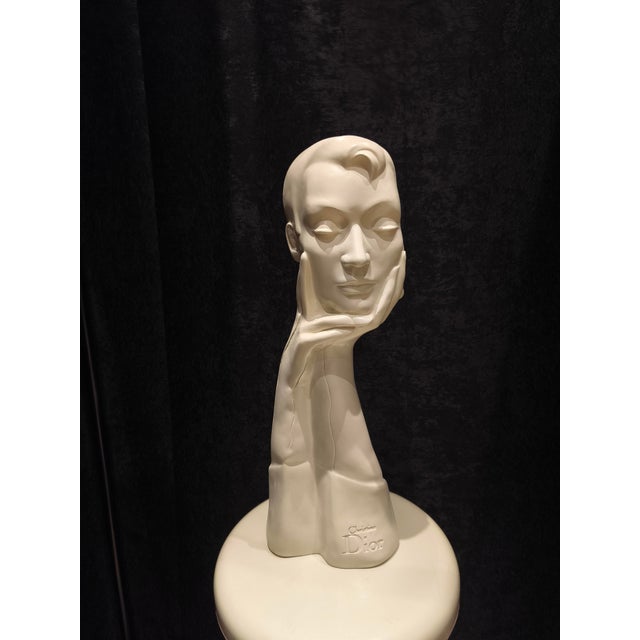 Christian Dior, Mannequin Bust Sculpture, Plaster, in Very Good conditions. Designed 1990 to 1999