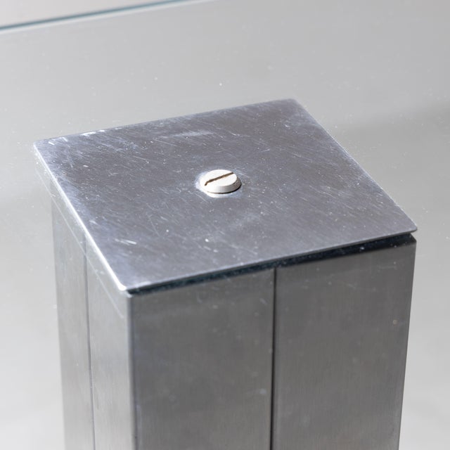 Glass and Steel Display Case, 1970 For Sale - Image 9 of 10