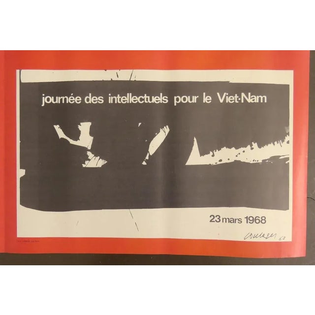 Day of Intellectuals for Vietnam Poster after Soulages, Picasso, Vasarely & Masson, 1968 For Sale - Image 6 of 17