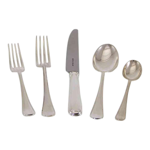New 1990's Sheffield Finest Old-English-Thread Pattern Flatware Set for 12- 75 Pieces