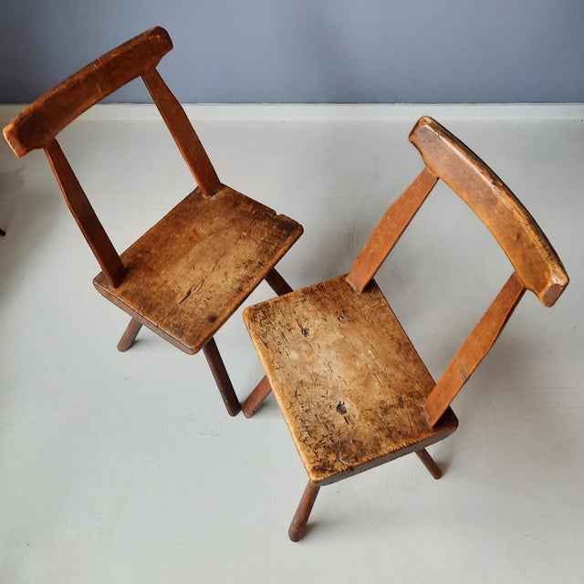 Antique 19th Century Farmhouse Chairs, Set of 2 For Sale - Image 4 of 17