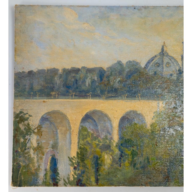 We are selling this American oil painting of Balboa Park. The painting is well done in post-impressionist style with the...