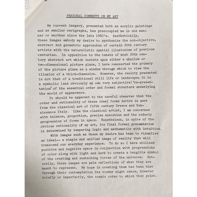 Brian Halsey Alpha v Serigraph Ap 3/12 State Ii/Iv Signed Unframed For Sale In Detroit - Image 6 of 8