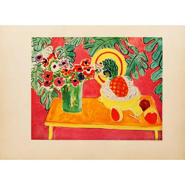 Paper 1940s After Henri Matisse "The Pineapple", First Edition Period Swiss Offset Lithograph For Sale - Image 7 of 8