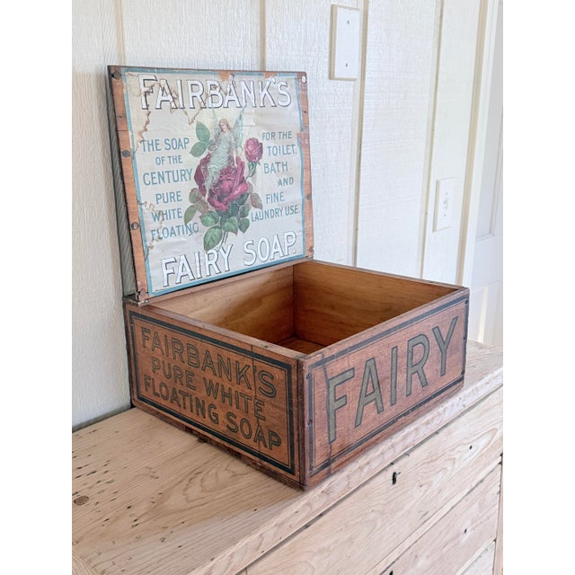 1920s Antique Fairbanks Fairy Soap Crate For Sale - Image 5 of 9
