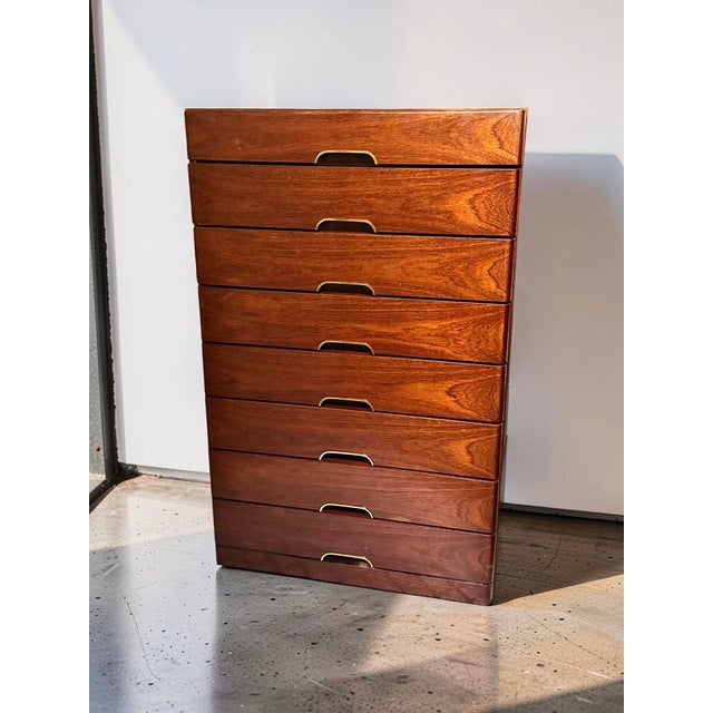Mid-Century Mahogany Highboard with Jewelry Drawer, West Germany, 1960s For Sale - Image 4 of 4
