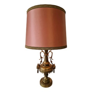 French Table Lamp in Bronze For Sale
