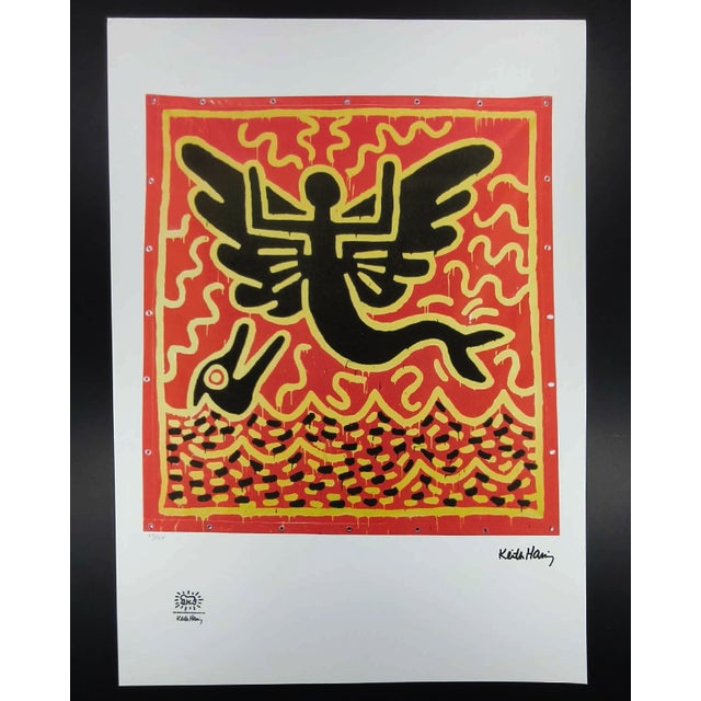 After Keith Haring, Figurative Composition, 1990s, Limited Edition Lithograph For Sale - Image 8 of 8
