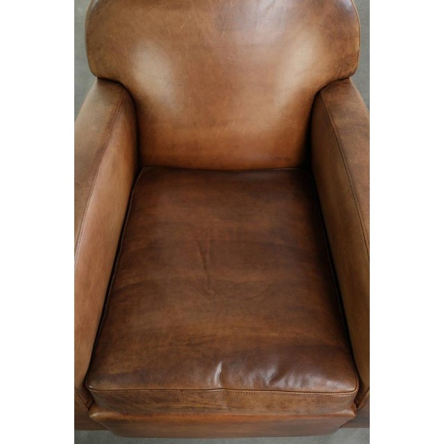 Vintage Sheepskin Club Chair For Sale - Image 6 of 13