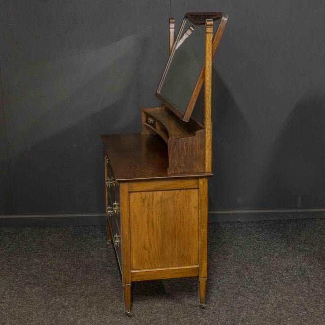 Oak Dressing Table, 1890s For Sale - Image 10 of 14