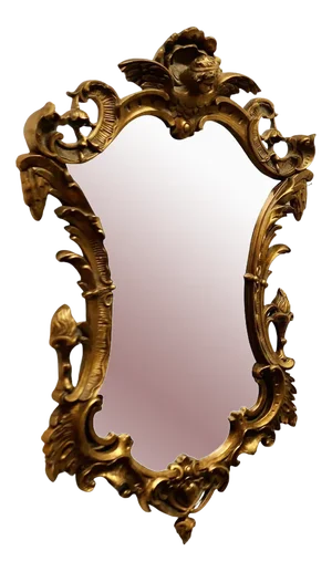 Rococo Gilt Wall Mirror, 1970s