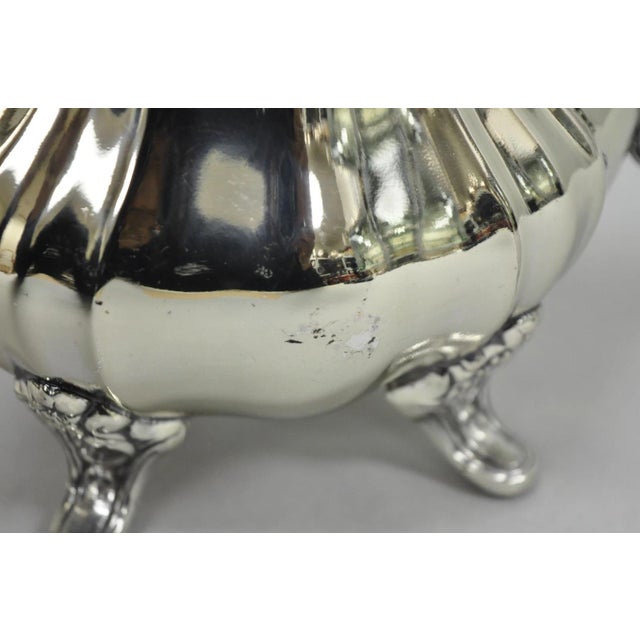 Vintage Towle Grand Duchess Victorian Silver Plated Tea Service Set - 4 PCS For Sale - Image 9 of 16
