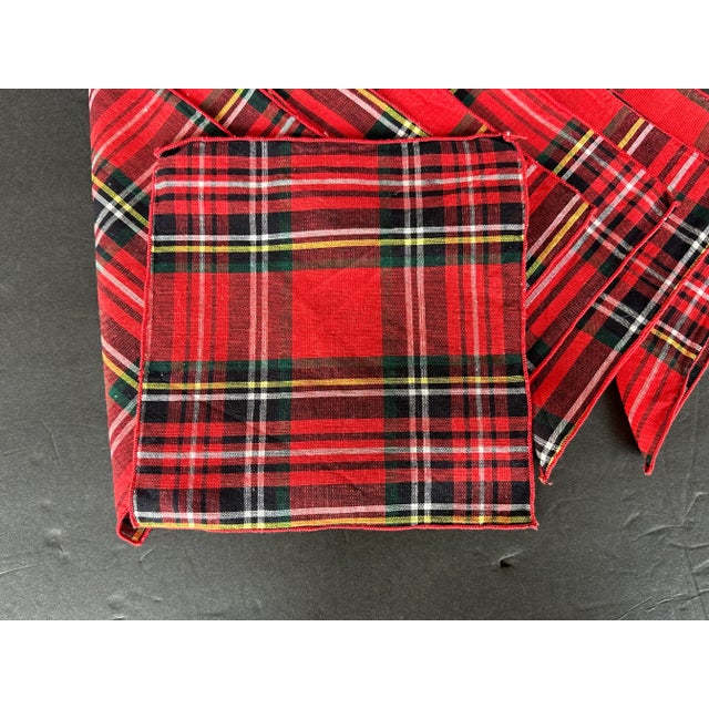 Tartan Plaid Cocktails Napkins Set of 8 For Sale - Image 4 of 9
