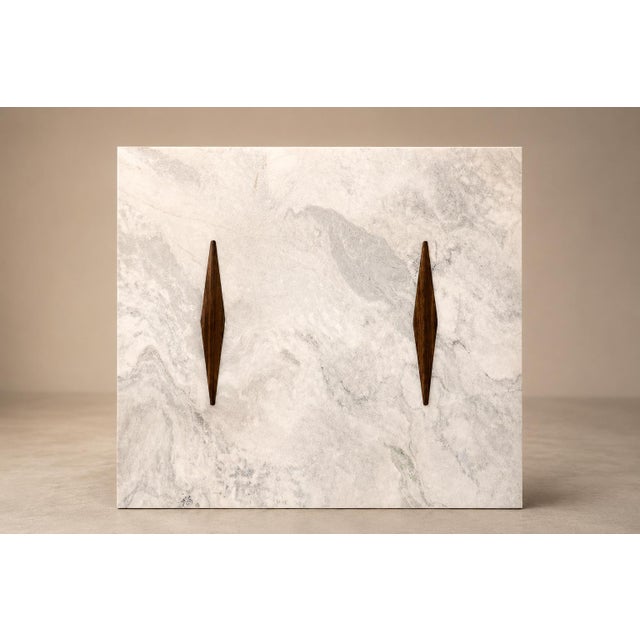 Mid-Century Modern Limestone Coffee Table by Jorge Zalszupin in Rosewood & Marble, Brazil, 1959 For Sale - Image 3 of 18