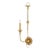 Currey & Company Nottaway Gold Wall Sconce For Sale
