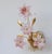 Pretty pair of wall light with Murano glass pink flowers. Accommodates one E14 screw-in bulbs, European standards,...