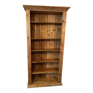 1980s English Pine Bookcase For Sale