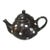 Late 20th Century Modern Terramoto Black & White Polka-Dot Ceramic Tea Pot For Sale