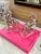 Vintage Mid Century Heavy Pressed Glass Horse Bookends by Le Smith- Pair of Horse Bookends For Sale - Image 6 of 8