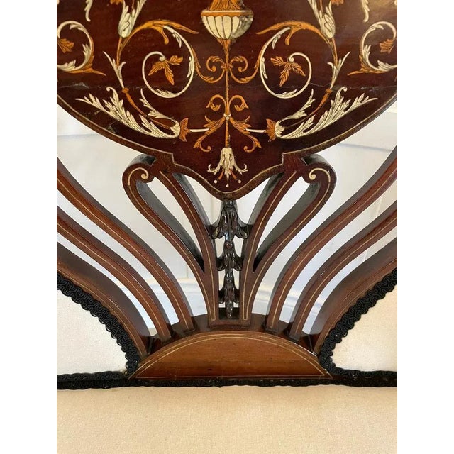 Victorian Sofa in Mahogany, 1880s For Sale - Image 10 of 11