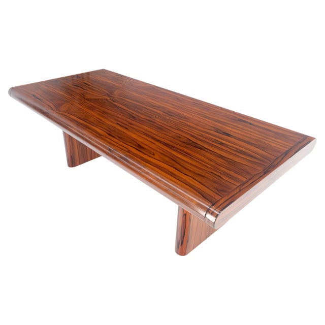 Super Slick Low Profile Rosewood Mid Century Modern Dining Table 2x20” Leaves 2x20”leaves.