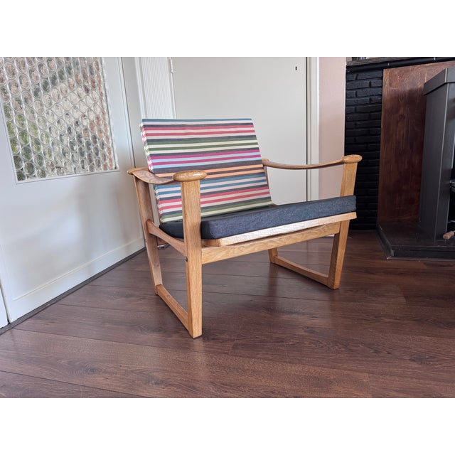 1950s Mid-Century Modern Danish Easy Chair in Oak by Finn Juhl for France & Søn, 1950s For Sale - Image 5 of 18