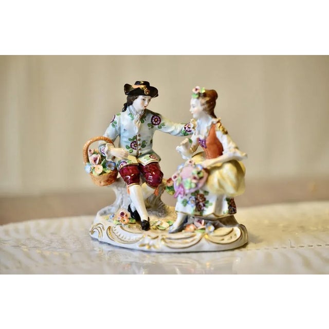 Porcelain Groups from Sitzendorfs Porzellanmanufaktur, 1890s, Set of 2 For Sale - Image 4 of 13