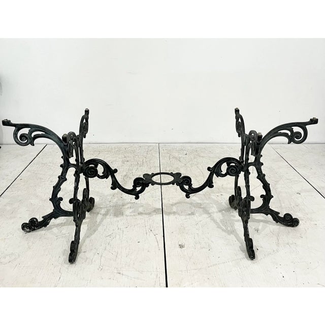 Molla Vintage Molla Cast Aluminum Dining Set- 8 Chairs and Table Base For Sale - Image 4 of 12