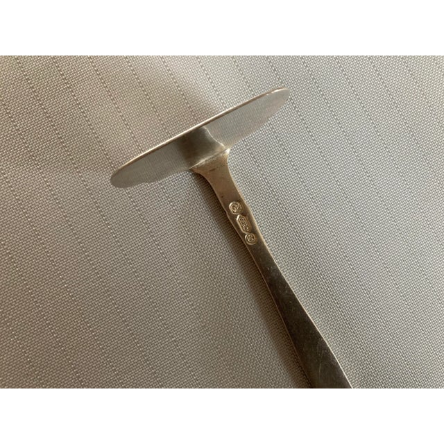 Traditional Vintage Krupps Berndorf Hansel & Gretel 90 Silver Plate Baby Food Pusher For Sale - Image 3 of 5